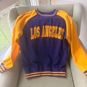New York Popular LOS ANGELES Purple and Gold Sweatshirt